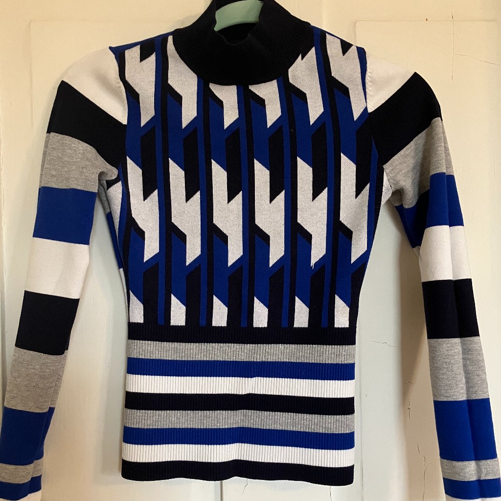 Karen Millen Size S Small Tessellated Turtleneck